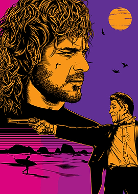 Point Break Reagan Pop Art Poster