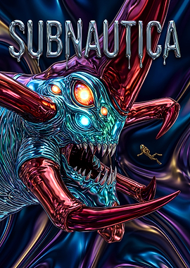 Subnautica Reaper Leviathan Poster