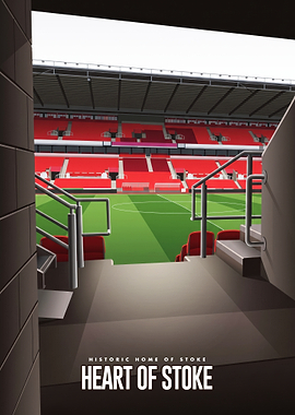 Heart of Stoke Stadium Poster