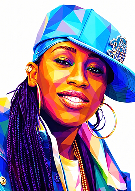 Missy Elliott Pop Art Portrait