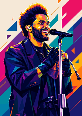 The Weeknd Pop Art Portrait