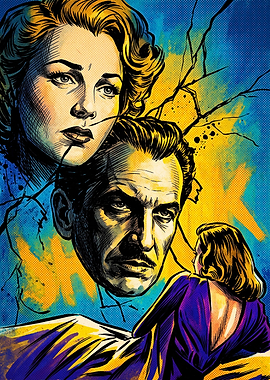 Vintage Noir Film Poster Art