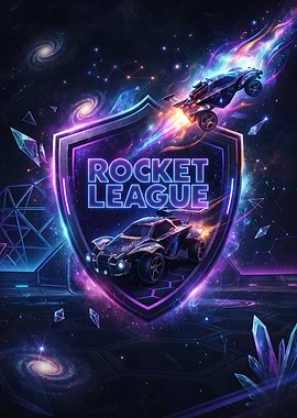 Rocket League Cosmic Shield Poster