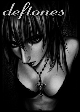 Deftones Goth Girl Graphic Art