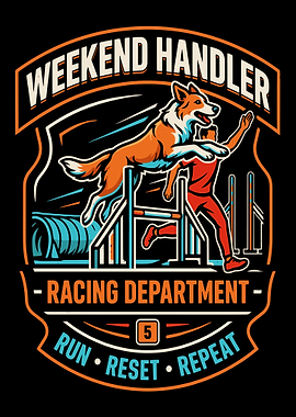 Weekend Handler Dog Agility Graphic