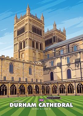 Durham Cathedral Travel Poster