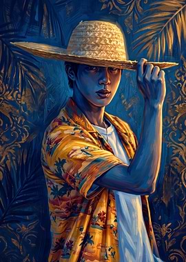 Jin BTS Tropical Summer Portrait