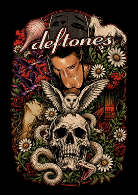 Deftones Band Graphic Art Illustration