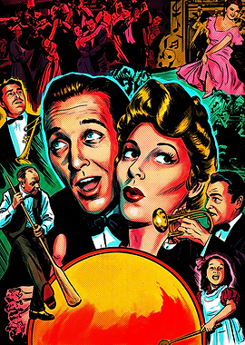 Vintage Jazz Band Pop Art Collage