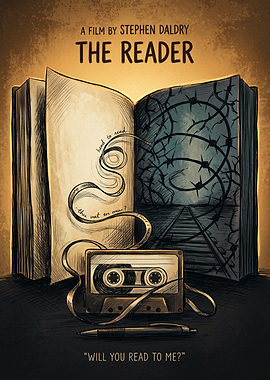 The Reader Movie Romantic Drama Retro Poster