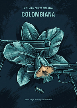 Colombiana Movie Action Thriller Retro Print