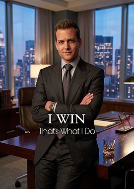 Harvey Specter Suits Inspirational Quote Poster