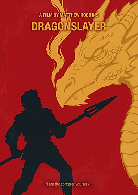 Dragonslayer Movie Epic Fantasy Minimalist Art