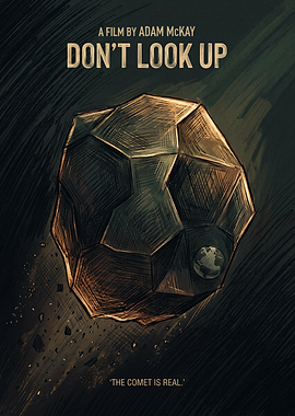 Dont Look Up Movie Sci Fi Satire Vintage Art