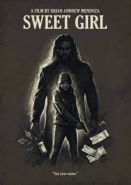 Sweet Girl Movie Action Thriller Retro Print