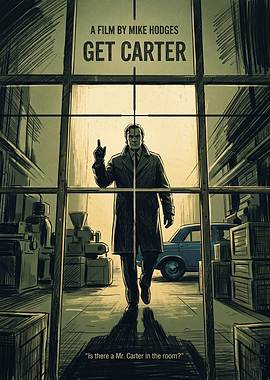 Get Carter Movie Action Thriller Vintage Art