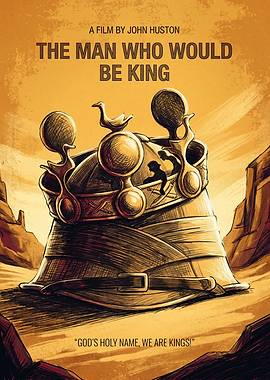 The Man Who Would Be King Movie Adventure Art