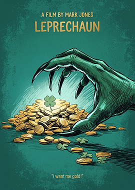 Leprechaun Movie Horror Comedy Minimalist Poster