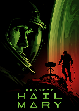 Project Hail Mary Space Poster