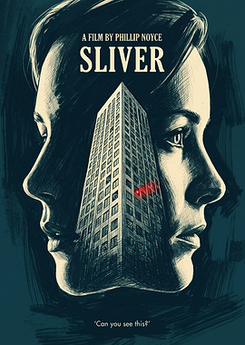 Sliver Movie Psychological Thriller Vintage Art
