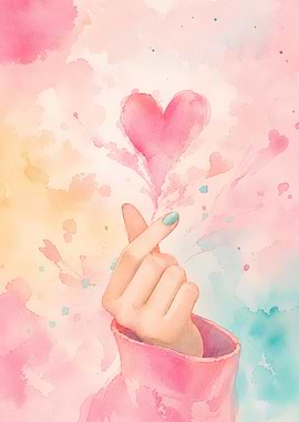 Korean Finger Heart