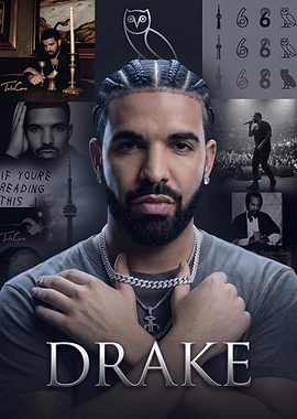 Drake Music Artist Collage Poster