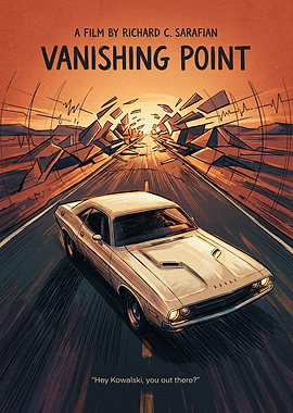 Vanishing Point Movie Action Retro Wall Art