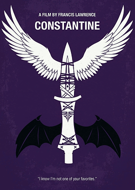 Constantine Movie Fantasy Action Minimalist Art