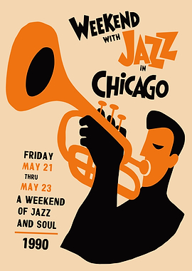 Weekend with Jazz in Chicago Poster