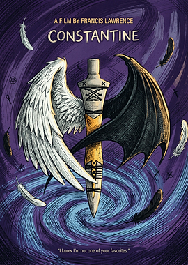 Constantine Movie Fantasy Action Vintage Poster