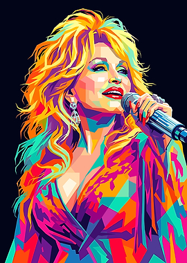Dolly Parton Pop Art Portrait