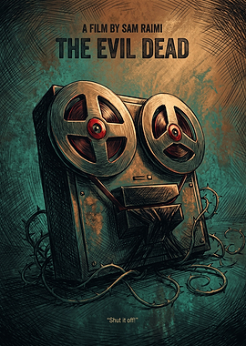 The Evil Dead Movie Horror Classic Vintage Art