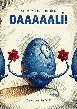 Daaaaaali Movie Surreal Comedy Retro Print