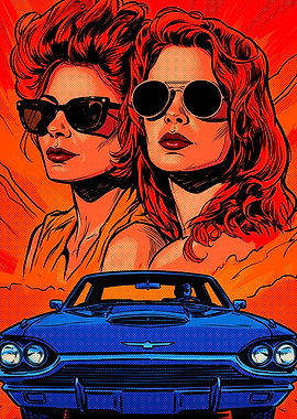 Thelma and Louise Pop Art Poster