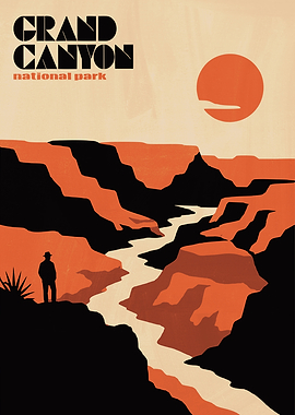 Grand Canyon National Park Vintage Poster