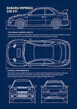 Subaru Impreza 22B STI Blueprint