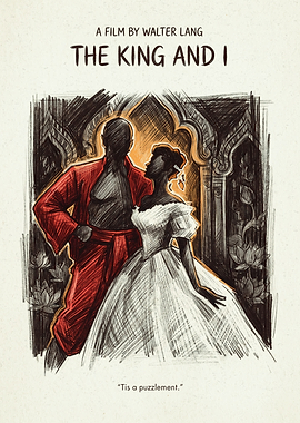 The King And I Movie Classic Musical Retro Art