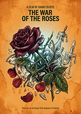 The War Of The Roses Movie Dark Comedy Poster