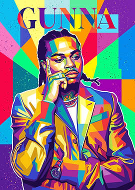 Gunna Pop Art Portrait