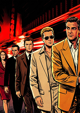 Ocean's Eleven Pop Art Poster