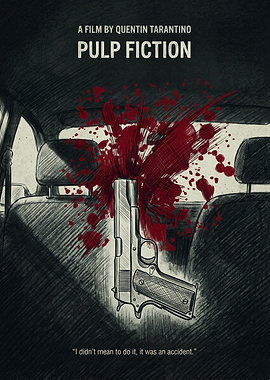 Pulp Fiction Movie Crime Thriller Vintage Decor