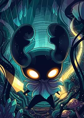 Hollow Knight Character Digital Illustration