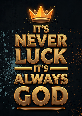 It's Never Luck It's Always God