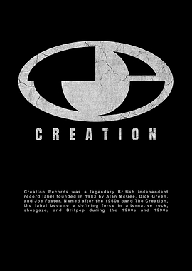 Creation Records Logo Poster