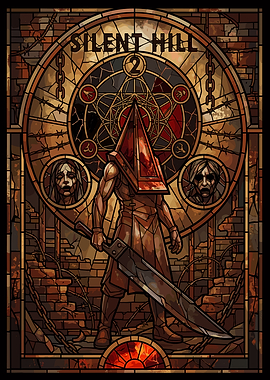 Silent Hill 2 Stained Glass Art