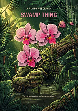 Swamp Thing Movie Horror Fantasy Retro Poster