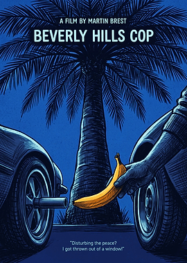 Beverly Hills Cop Movie Action Comedy Print