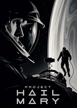 Project Hail Mary Space Poster