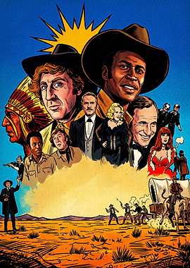 Blazing Saddles Movie Poster Art