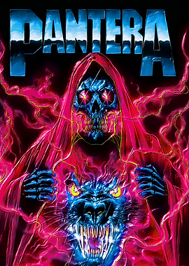 Pantera Metal Band Skull Panther Poster
